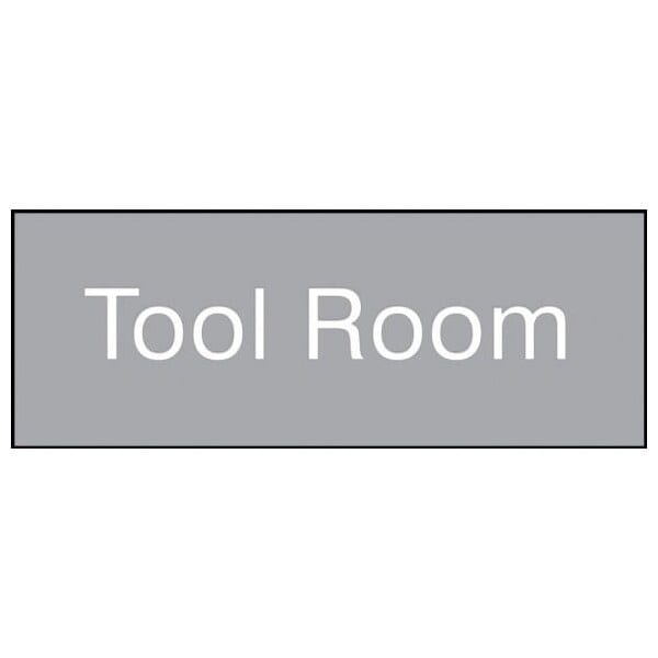 Accuform 8 in W x 3 in H, Engraved Plastic PSG852GY - main